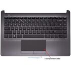 Fits For HP 14-CF2002NT Keyboard Complete Housing Palmrest + Touchpad UK Black