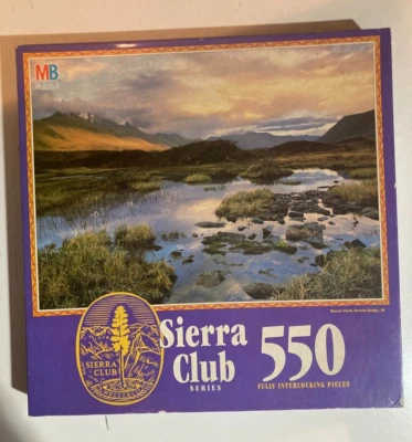Винтажная головоломка BEAVER POND Brooks Range AK 550 элементов 1993 запечатанная новая из старых запасов Sierra Club - Изображение 1 из 3
