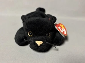 Ty Beanie Babies Velvet The Black Panther 1995 Cat Vintage Collectible - Picture 1 of 12