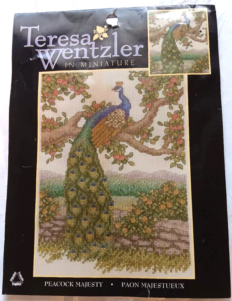 Teresa Wentzler Counted Cross STitch Needlework  kit Peacock majesty - Image 1 of 4