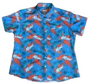 Dixxon Flannel Co The Vice Shirt Women's 2XL Teal Green Button Up Miami - Picture 1 of 4