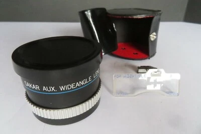 SAKAR AUX. WIDE-ANGLE LENS For AF35M II Japan with Case and Caps Great Condition - Image 1 of 4