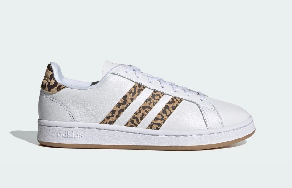 Adidas Estilo de Vida Grand Court Blanco Guepardo Informal Zapato Mujer’s 8 Y2K Foto 1 de 4