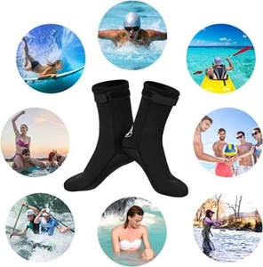 QKURT Neoprensocken, 3mm Neoprensocken zum Tauchen, Schnorcheln und Wasser - Bild 1 von 5