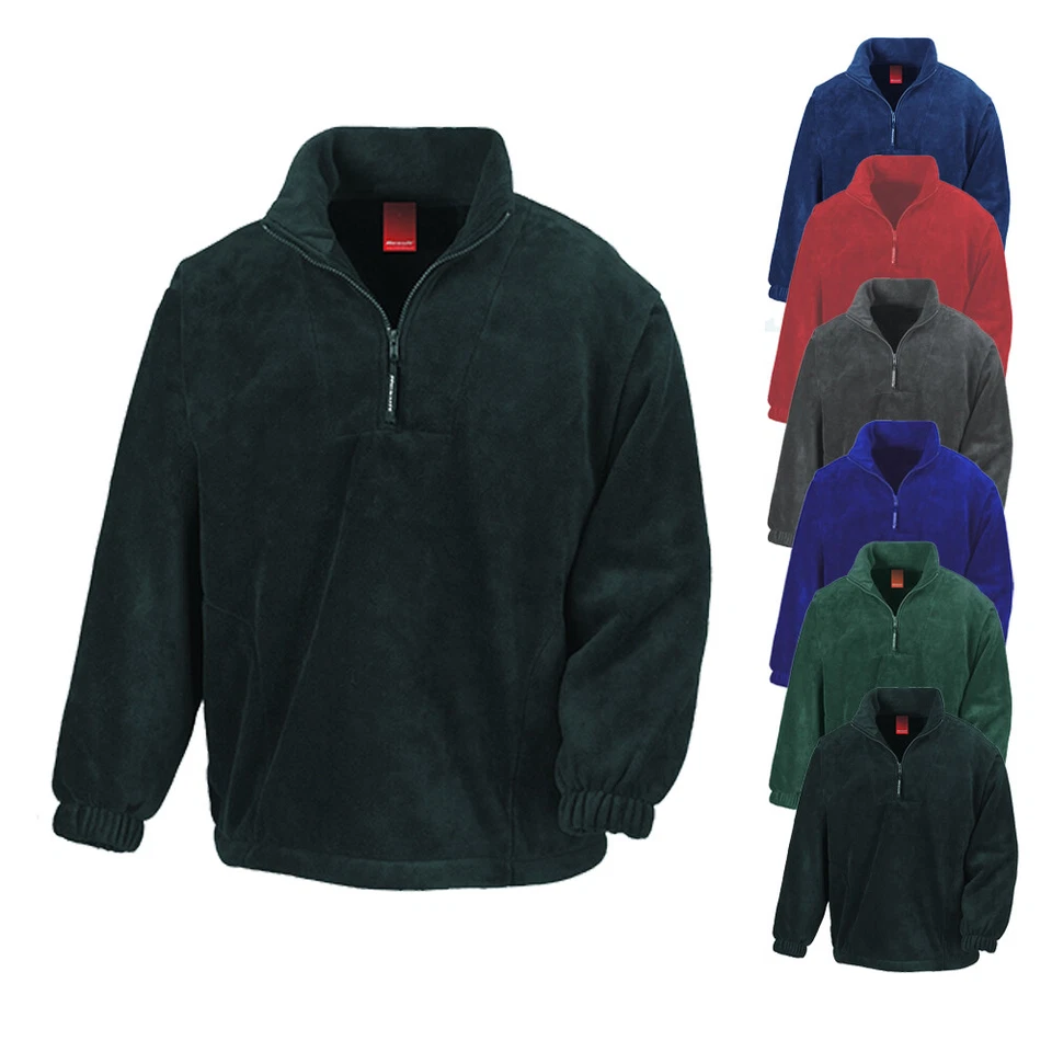 FLEECE-PULLOVER  Half-Zip-Reißverschluss XS S M L XL XXL 3XL NEU Result RT33A - Bild 1 von 1