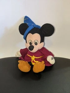 Sorcerer Mickey Mouse Disney Store Plush Beanie Bean Bag Doll Fantasia - Picture 1 of 5