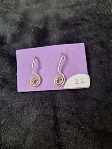 Sterling silver wire earrings - Bild 1 von 1