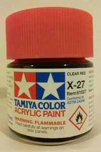 Tamiya acrylic paint X-27 Clear Red 23ml - Picture 1 of 1