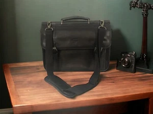 Culture Phit Briefcase Leather Brown Flapover Laptop Messenger Bag 2527521 - Imagen 1 de 13