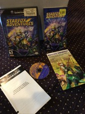 Star Fox Adventures (Nintendo GameCube, 2003) Black Label Complete With Manual