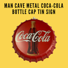 Man Cave Metal Coca-Cola Bottle Cap Tin Sign-GM-Cola-S35