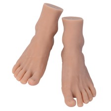 1 Paar TPE Männliche Füße Mannequin Fuß Herren Socken Schuhe Zehenringe