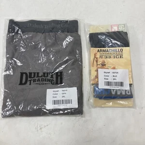 Boxer Armachillo BLK & Duluth Trading Co uomo taglia 2XL grafite NUOVO - Foto 1 di 9