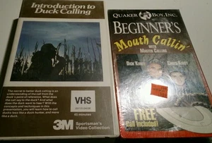 Introduction to Duck Calling VHS + Quaker Boy Beginner's Mouth Callin' Turkeys - Picture 1 of 5