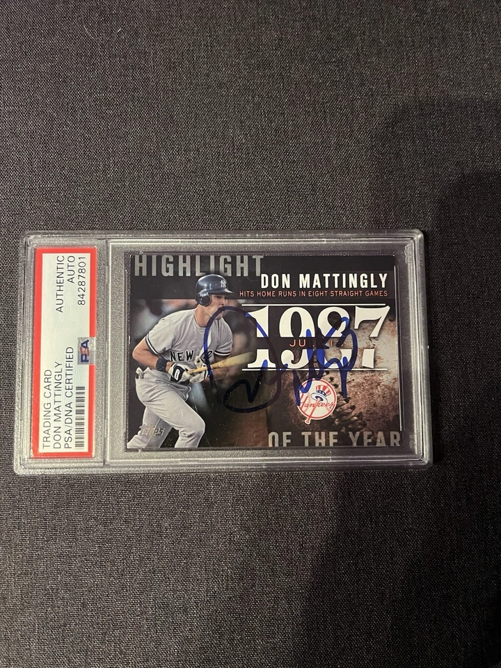 Don Mattingly Signed Autograph 2015 Highlight Insert - Image 1 of 1