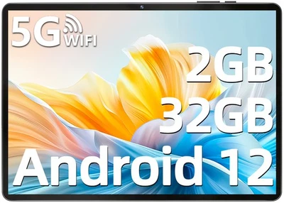 SGIN Tablet 10,1 Zoll Android 12 mit 2GB RAM 32GB ROM Bluetooth Dual Camera - Bild 1 von 4