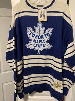 Stall And Dean Vintage leafs Jersey Wool Acrylic Xxl - Image 1 of 4