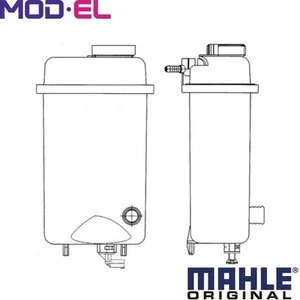 EXPANSION TANK COOLANT CRT 52 000S FOR BMW 7/E38 M57D30 2.9L 6cyl 7 E38 M62B35 - Picture 1 of 12