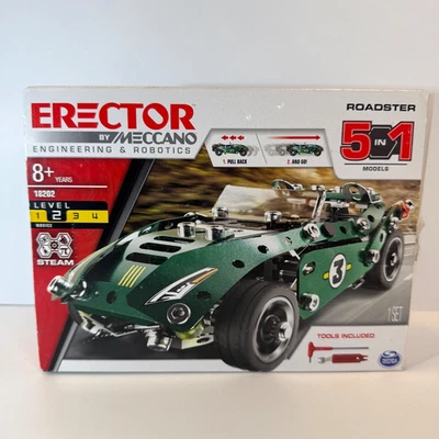 Erector by Meccano Engineering & Robotics 18202 5-in-1 Roadster Model, NIOB - Image 1 of 4