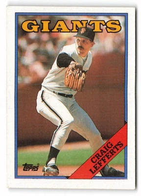 1988 Topps #734 Craig Lefferts San Francisco Giants - Image 1 of 2