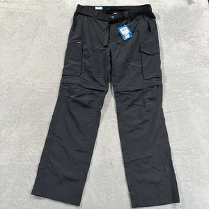 Pantalones cortos convertibles Columbia para hombre 38 W 34 L cernícalo Trail senderismo negros - Imagen 1 de 10