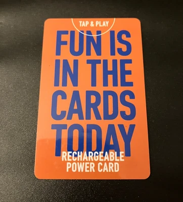 DAVE AND BUSTERS POWER CARD 25000 TICKETS 1.4 CREDITS ACTUAL CARD - Image 1 of 2
