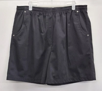 Studio Works Mujer Talla 16 Negro Pull-on Cintura Elástica Pantalón Corto Alto Foto 1 de 4