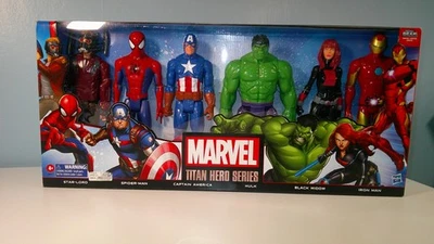 NUEVO CONJUNTO DE 6 FIGURAS DE ACCIÓN HASBRO MARVEL AVENGERS TITAN HERO SERIES 12 PULGADAS Foto 1 de 2