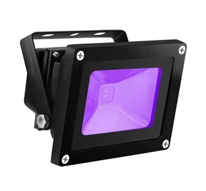 Luz Negra LED UV, Alta Potencia 10W LED Luz Negra Proyector IP65-Impermeable... - Imagen 1 de 8