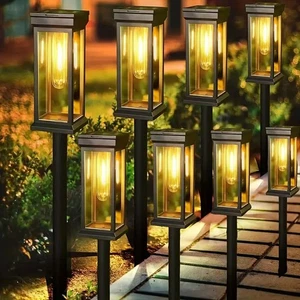 4-20 Pack Solar Garden Lights Outdoor Landscape LED Lights Pathway Waterproof US - Picture 1 of 18