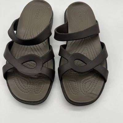 Sandalias Crocs Meleen Twist para mujer 11 marrón Foto 1 de 4