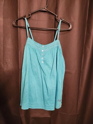 Brand New Vintage Billabong Camisole Tank, Medium, Turquoise Blue - Image 1 of 4