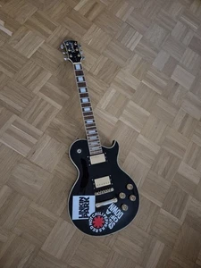 Schwarze Richwood Les Paul RE-129 E-Gitarre (Artist Series) - Bild 1 von 14