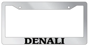 Chrome METAL License Plate Frame DENALI Auto Accessory 1586 - Picture 1 of 1