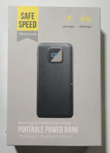 Safe Speed (P85D) Banque d'alimentation portable édition lampe de poche ultra-lumineuse, noir - Photo 1 sur 8