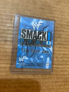 BIG BOSS MAN Signed 1999 Comic Images WWF SmackDown Chromium Card #11 - Picture 1 of 3