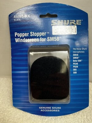 SHURE A58WS Black Popper Stopper windscreen for SM58 NEW A 58 WS - Image 1 of 4