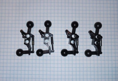 4 Black Lego 32173 Star Wars Mindstorms Bionicle  leg arm 4 Technic ball joints - Image 1 of 4