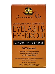 Sunny Isle jamaikanisches schwarzes Rizinusöl Augenbrauen- & Wimpernwachstumsserum - 2 Oz. - Bild 1 von 4