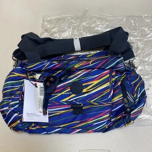 Kipling New Women’s Bag Multicolor Blue - Streamers Print - Picture 1 of 8