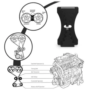 Black Engine Cam Gear Lock Timing Belt Install Tool For Mitsubishi Lancer 4G63 - Picture 1 of 6