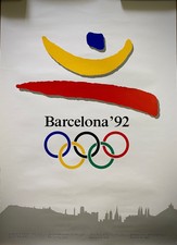 BARCELONA ' 92 - Poster pubblicitario Originale - Olimpiadi - 1992 -