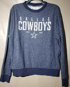 PARA HOMBRES Dallas Cowboys Sudadera Mediana Cuello Redondo Envejecido Serigrafía LOGO - Imagen 1 de 8