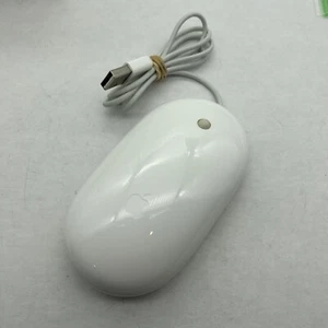 Apple A1152 White Mouse USB Wired Optical Mouse Genuine OEM -Warranty - Picture 1 of 10