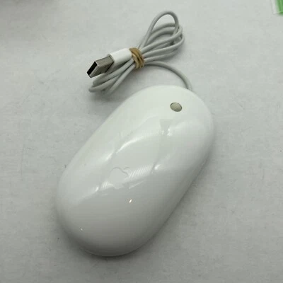 Apple A1152 White Mouse USB Wired Optical Mouse Genuine OEM -Warranty - Image 1 of 4