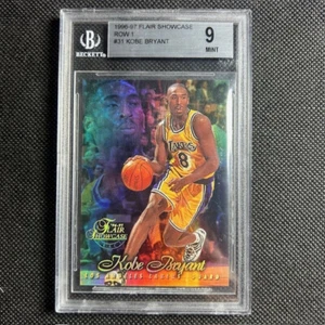 1996-97 Flair Showcase Basket Kobe Bryant Fila 1 RC Rookie #31 BGS 9 COME NUOVO - Foto 1 di 2