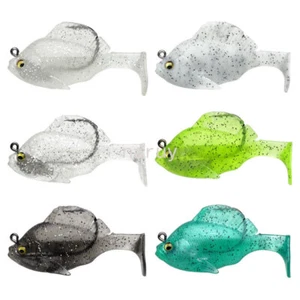 6PCS Jig Head Soft Fishing Lure 9g 13g Wobblers Swimbaits Paddle Tail - Picture 1 of 13