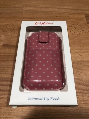 Cath Kidston Pink Mini Dot Universal Slip Pouch Phone Case! New! Only £11,90!!! - Image 1 of 4