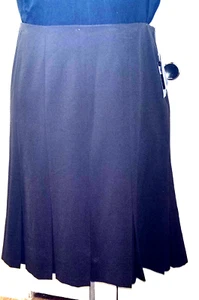 AGB Skirt Women's 14 Brown Knee Length Stretch Zip Career NWT - Picture 1 of 12