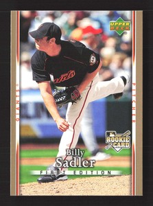 2007 Upper Deck First Edition RC #38 Billy Sadler    San Francisco Giants